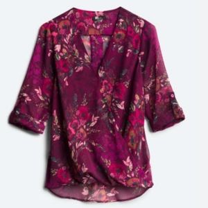 Kut from the Kloth Sheer Floral Blouse
